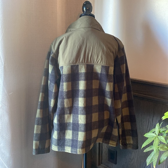 Columbia fleece zip up plaid jacket size large - Picture 7 of 7